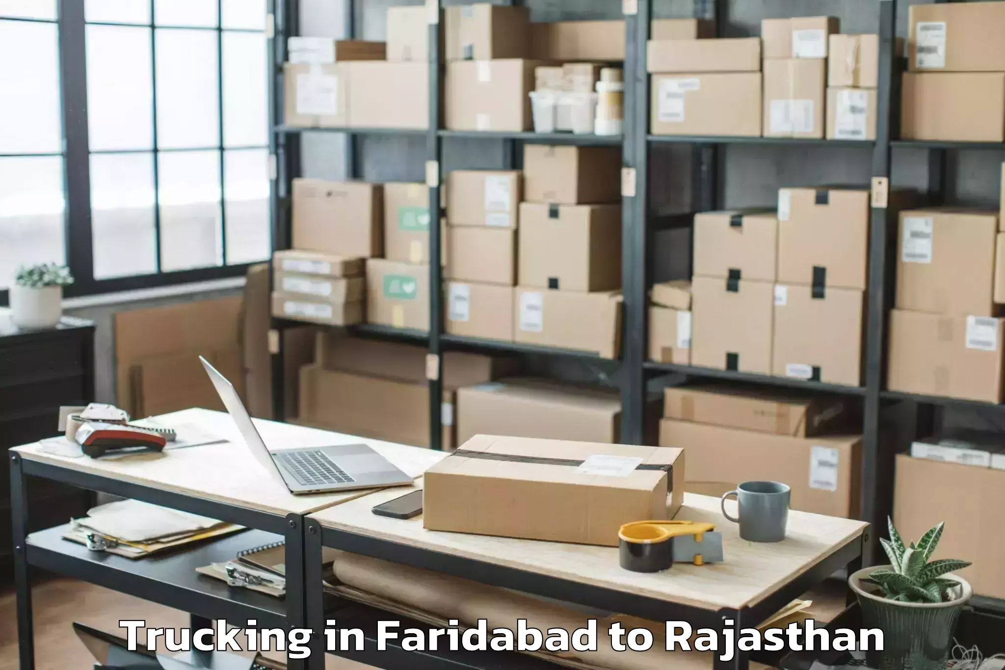 Easy Faridabad to Kankroli Trucking Booking